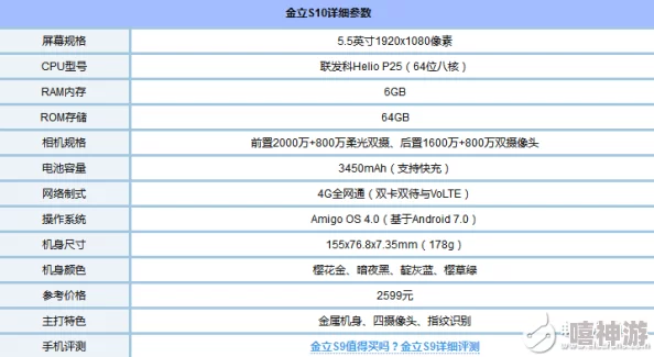 金立S10全面解析及功能亮点介绍